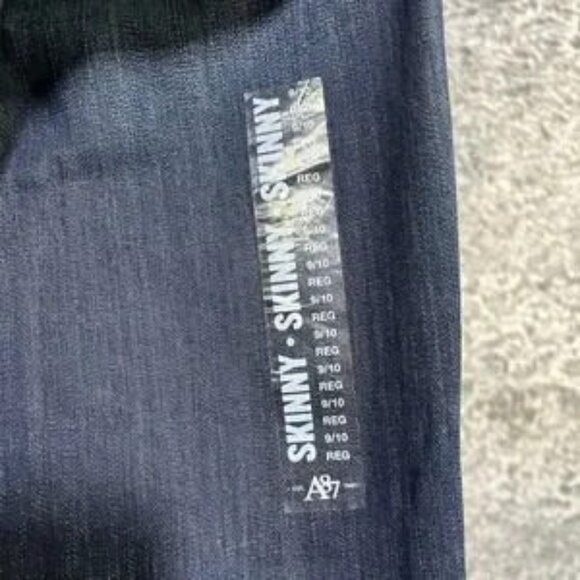 Aeropostale Bayla Skinny Jeans Womens 9/10 (32x32) Vintage 2000s Y2K Low Rise - Picture 4 of 6